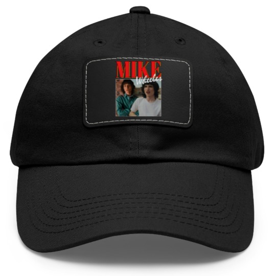 Discover Mike Wheeler Stranger Things Vintage Bootleg Dad Hat With Leather Patch