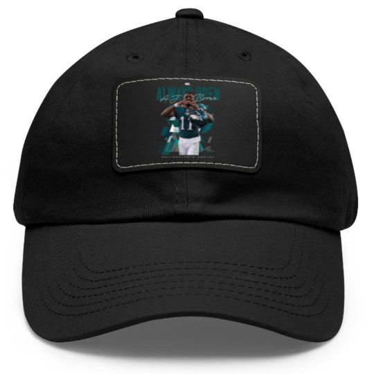 Discover AJ Brown Dad Hat With Leather Patch