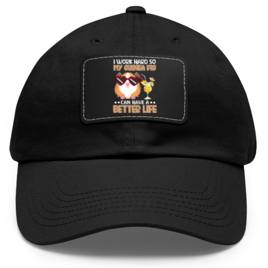 Discover GP Guinea Pig Funny Guinea Pig Guinea Pig Dad Hat With Leather Patch