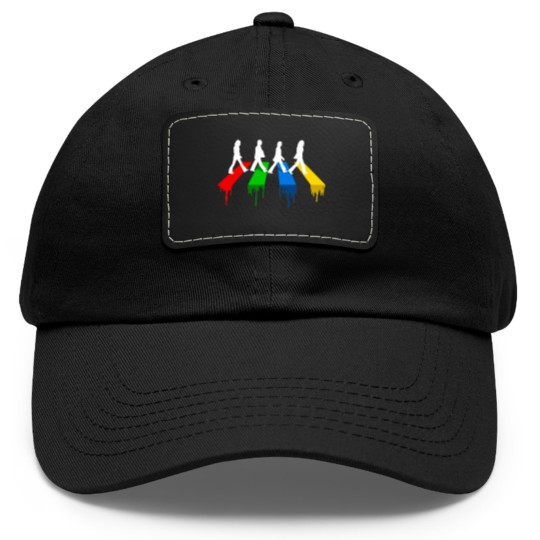 Discover Abbey Road CMYK Street Walk Dad Hat With Leather Patch