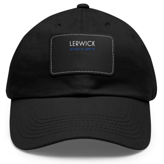 Discover Lerwick Shetland minimalist coordinates Dad Hat With Leather Patch