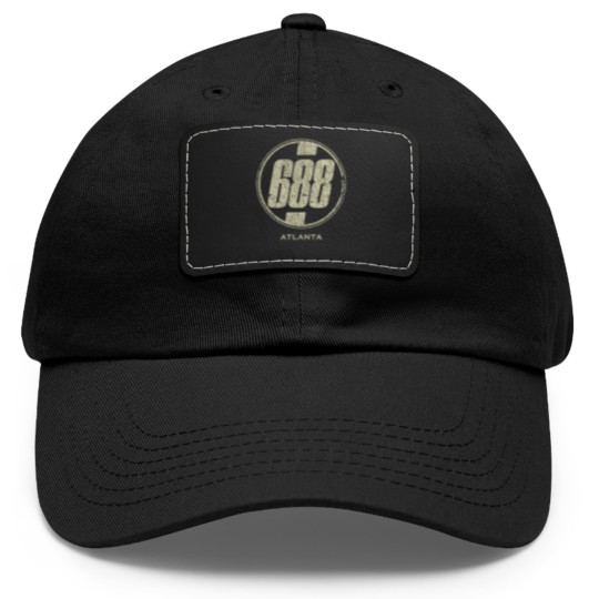 Discover 688 Club Atlanta 1980 Dad Hat With Leather Patch