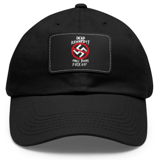 Discover Nazi Punks Dad Hat With Leather Patch