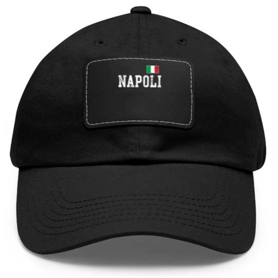 Discover Napoli Naples Italy Italia Flag Italian Vintage Distressed Dad Hat With Leather Patch