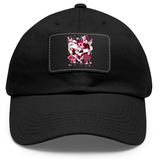 Discover Hazbin Hotel Angel Dust Dad Hat With Leather Patch