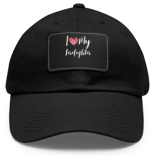 Discover fighter man man wife departmant gift for man dept fighter gifts man truck 1 Dad Hat With Leather Patch