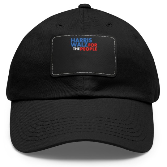 Discover Harris Walz For The People, Harris Walz , Harris Walz Dad Hat With Leather Patch