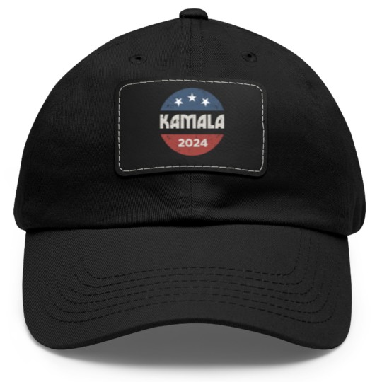 Discover Kamala Harris 2024 For President Campaign Dad Hat With Leather Patch