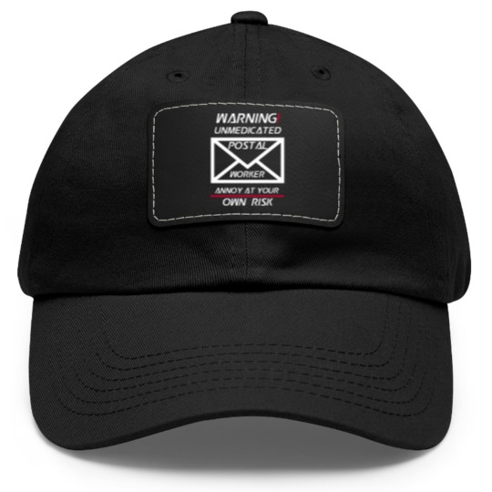 Discover Funny Postal Worker Gift - Dad Hat With Leather Patch