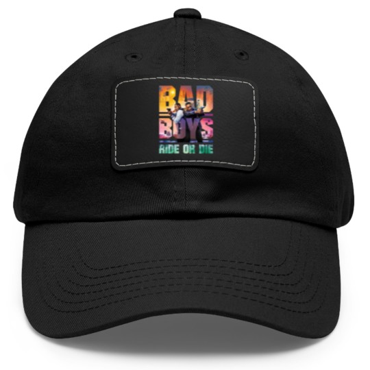 Discover Bad Boys Ride or Die (2024) Movie Dad Hat With Leather Patch, Bad Boys 4 Dad Hat With Leather Patch