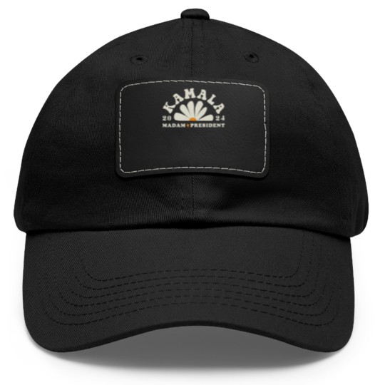 Discover Kamala Harris 2024 Madam President Dad Hat With Leather Patch Feminist Dad Hat With Leather Patch KAMALA Dad Hat With Leather Patch Vote Harris Cool
