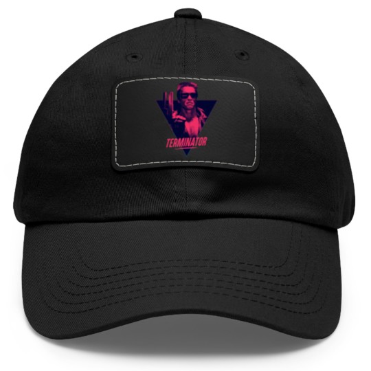 Discover Terminator 80s - Terminator - Dad Hat With Leather Patch