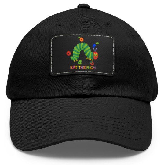 Discover Eat The Rich The Very Hungry Caterpilla Dad Hat With Leather Patch, Very Hungry