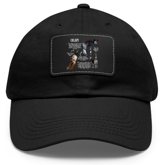 Discover Animal Facts - Okapi - Okapi - Dad Hat With Leather Patch