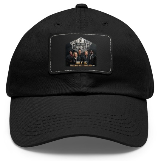 Discover New Night Ranger 2024 Tour Short Sleeve Gift For Fan Dad Hat With Leather Patch