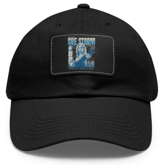 Discover Vintage Sue Storm File Invisible Woman Dad Hat With Leather Patch, Fantastic Four First Steps Dad Hat With Leather Patch
