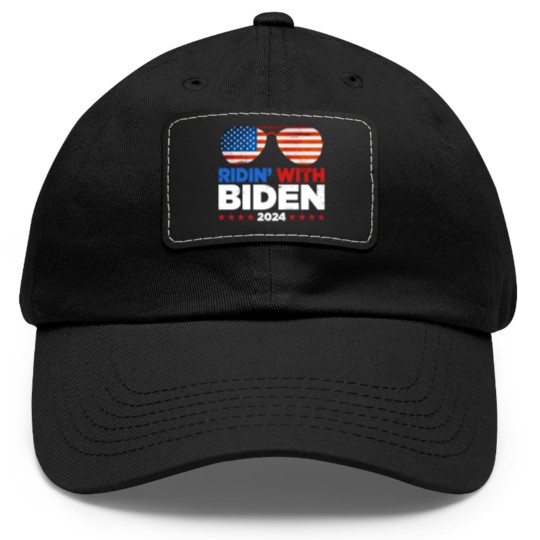Discover Ridin' With Biden Joe Biden 2024 Election For Pres Dad Hat With Leather Patch