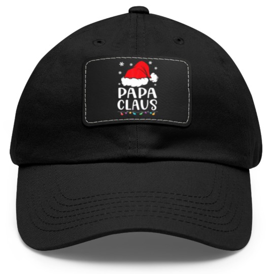 Discover Papa Claus Family Matching Papa Claus Pajama Dad Hat With Leather Patch
