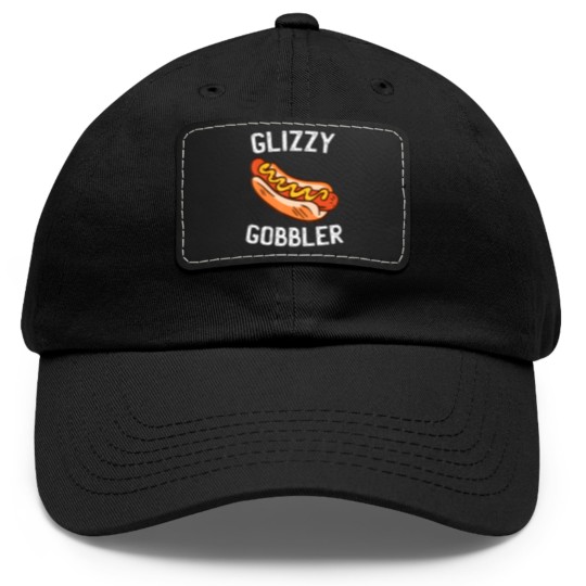 Discover glizzy gobbler Dad Hat With Leather Patch