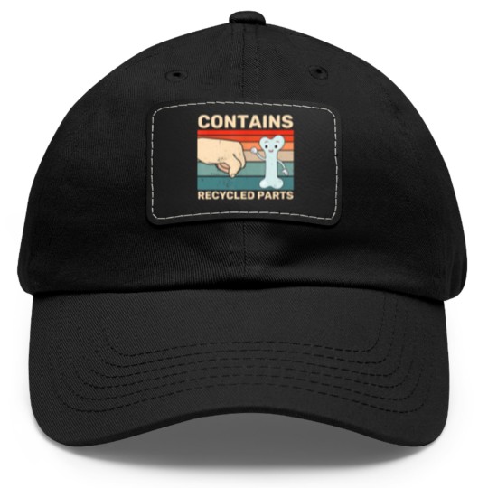 Discover Contains Recycled Parts Bone Marrow Transplant Recipient Dad Hat With Leather Patch