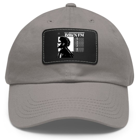 Discover Weeknds Dad Hat With Leather Patch / Dawn Fm Custom Album Cover Dad Hat With Leather Patch