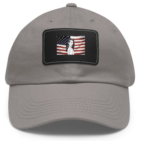 Discover Lana Del Rey American Flag Hipster Dope Mens Dad Hat With Leather Patch