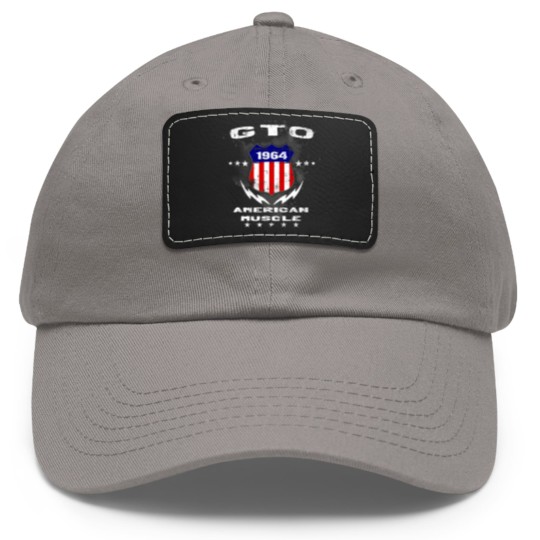 Discover 1964 GTO American Muscle v3 Dad Hat With Leather Patch