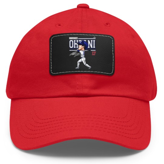 Discover Shohei Ohtani Kids Toddler Dad Hat With Leather Patch - Los Angeles Baseball Shohei Ohtani Los Angeles
