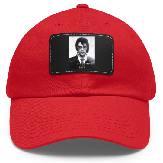 Discover Elvis Presley mugshot - Elvis Presley - Dad Hat With Leather Patch