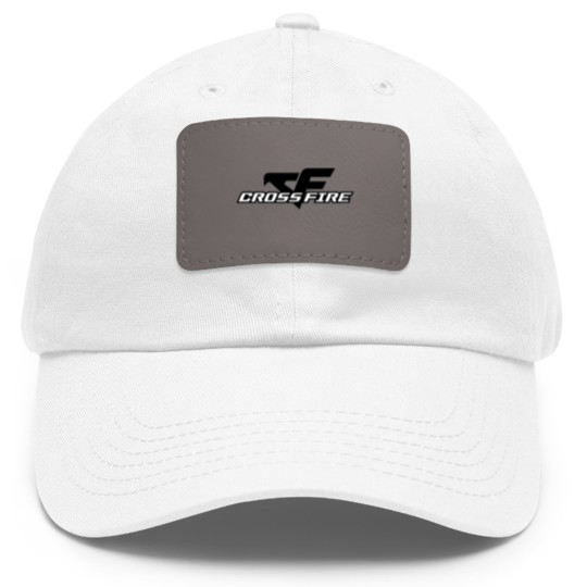 Discover Crossfire Dad Hat With Leather Patch