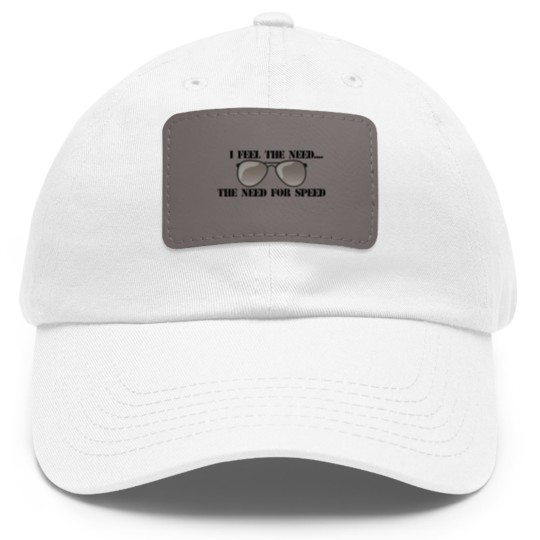 Discover Feel the Need for Speed, Top Gun Dad Hat With Leather Patch