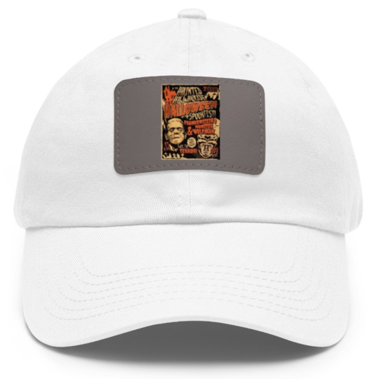 Discover Frankenstein and Wolfman Vintage Retro Halloween , 80's Horror Dad Hat With Leather Patch