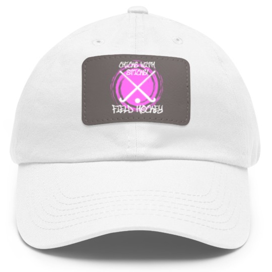 Discover Chicks with Sticks Field Hockey Dad Hat With Leather Patch