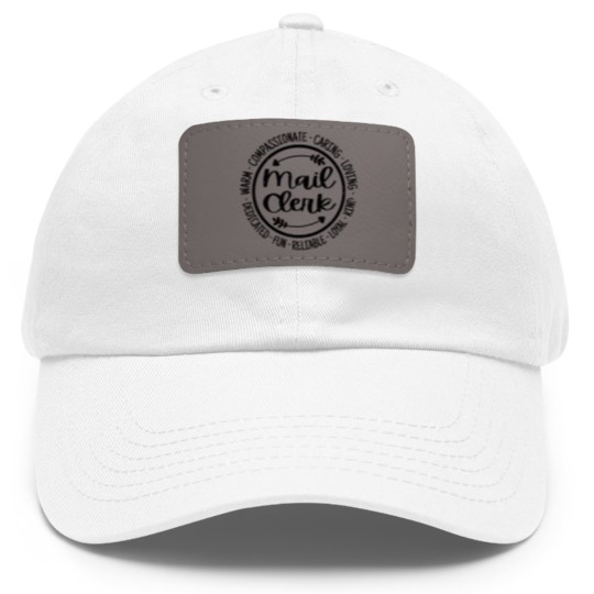 Discover Mail Clerk Vintage Gift Dad Hat With Leather Patch