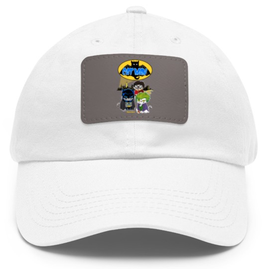 Discover Catman - Cat - Dad Hat With Leather Patch