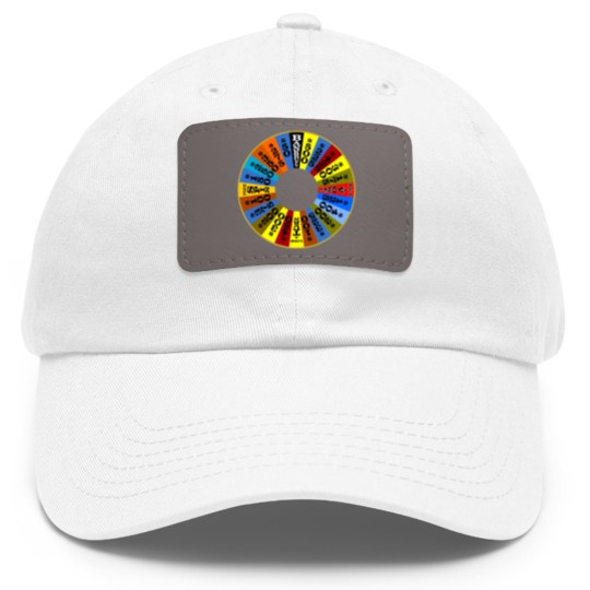 Discover Wheel of Fortune logo Dad Hat With Leather Patch Dad Hat With Leather Patch
