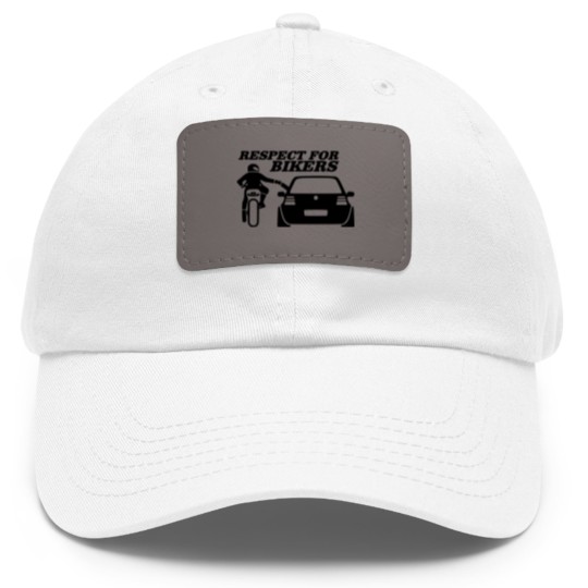 Discover Respect for bikers Dad Hat With Leather Patch