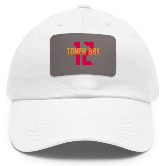 Discover tompa bay Dad Hat With Leather Patch