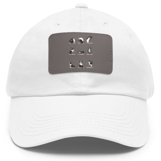 Discover Boston Terriers Yoga Dad Hat With Leather Patch