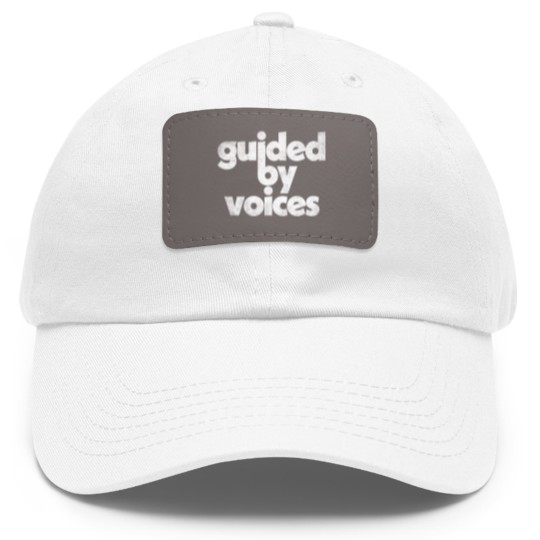 Discover Guided By Voices / Faded Style Retro Typography Design - Guided By Voices - Dad Hat With Leather Patch