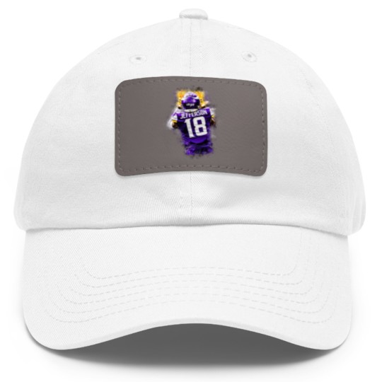 Discover Jefferson - Justin Jefferson - Dad Hat With Leather Patch