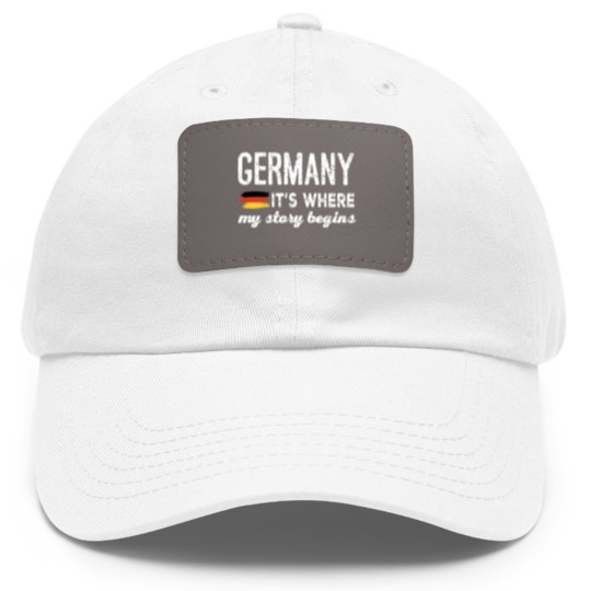 Discover Germany it is where my story begins germany Dad Hat With Leather Patch