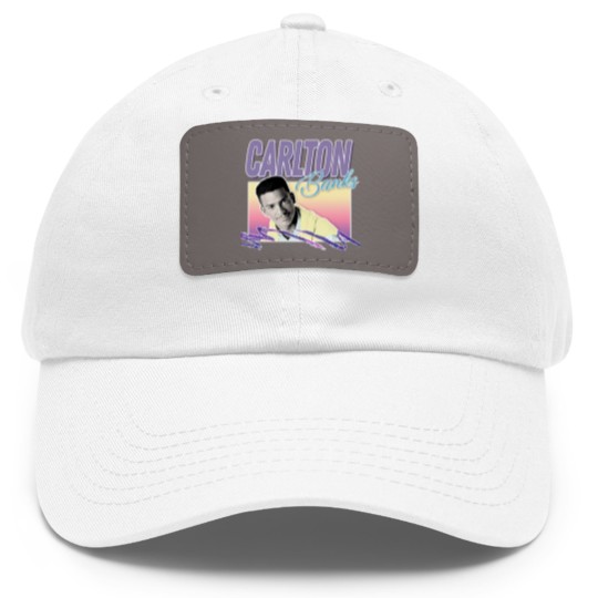 Discover Carlton Banks // 90s Style Aesthetic Design - Carlton Banks - Dad Hat With Leather Patch