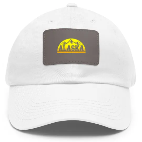 Discover Alaska Vintage Alaska Day Dad Hat With Leather Patch