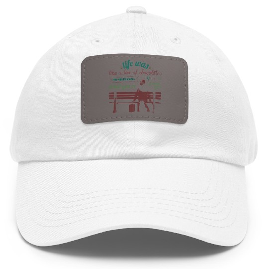 Discover Life is Like A Box of Chocolates  Unisex Dad Hat With Leather Patch