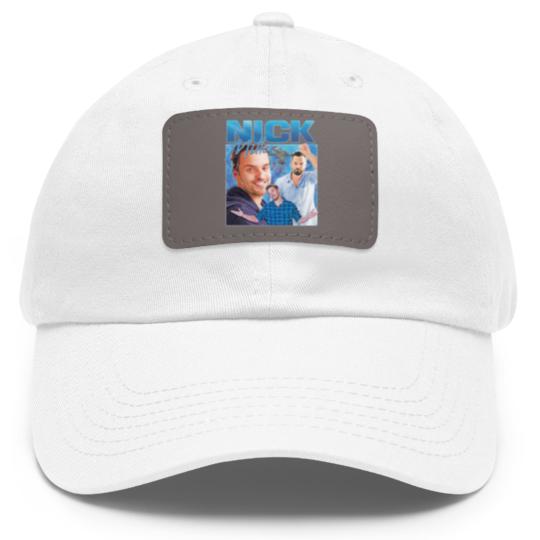 Discover Nick Miller Homage Dad Hat With Leather Patch Dad Hat With Leather Patch Top Funny TV Icon Gift Men's Women's Girl