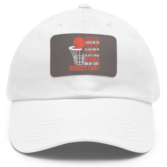 Discover Basketball Mama Player Hoop Junkie Mothers Day Mom Dad Hat With Leather Patch