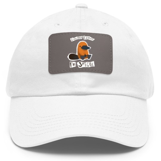 Discover  - I'm Special Platypus - Cute Weird Animal - Platypus - Dad Hat With Leather Patch
