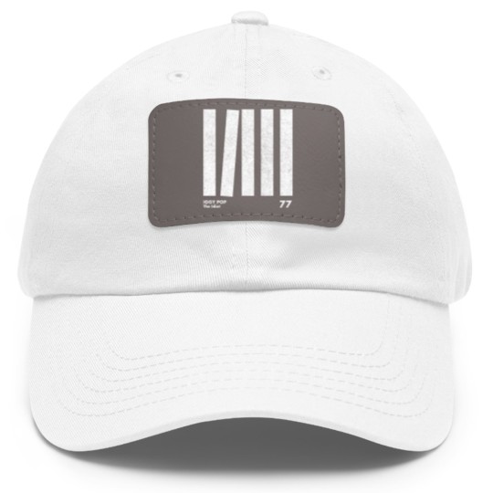 Discover Iggy Pop The Idiot / Minimal Graphic Design Tribute - Iggy Pop - Dad Hat With Leather Patch