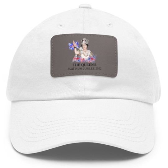 Discover Queen Elizabeth II Platinum Jubilee 1952-2022 CELIBRATION Dad Hat With Leather Patch  Union Jack Dad Hat With Leather Patch The Queen's Crown Royal Dad Hat With Leather Patch